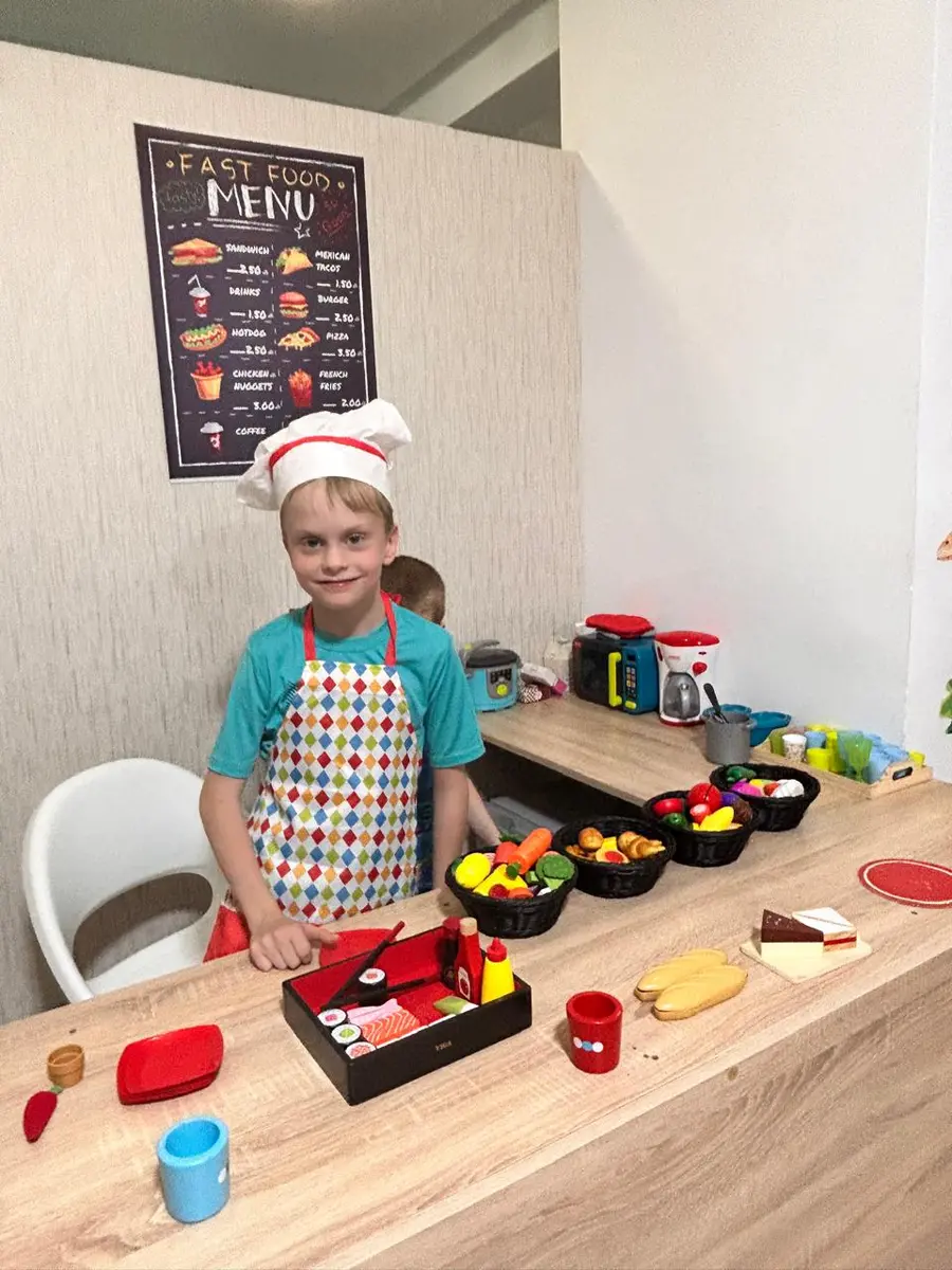Petit chef en cuisine